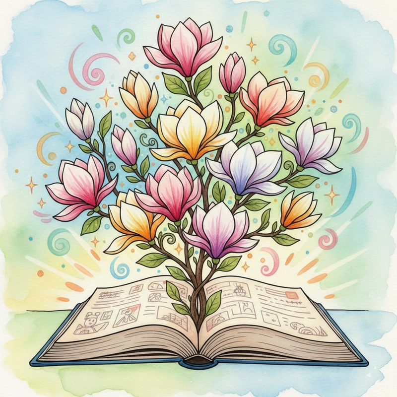 Ý tưởng tranh hoa mộc lan