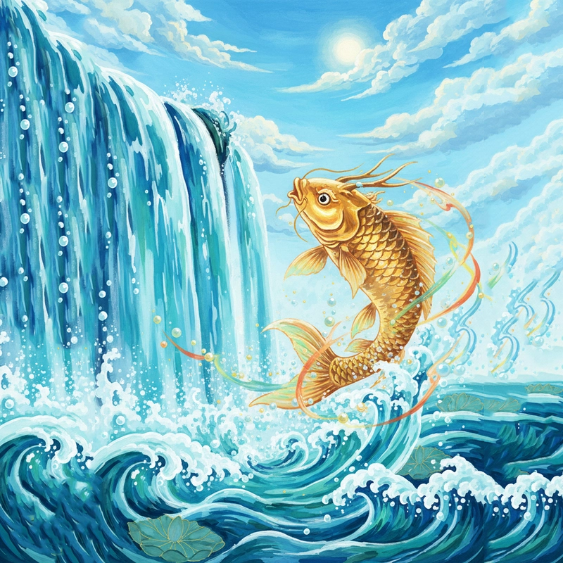 Ý tưởng vẽ cá chép hóa rồng