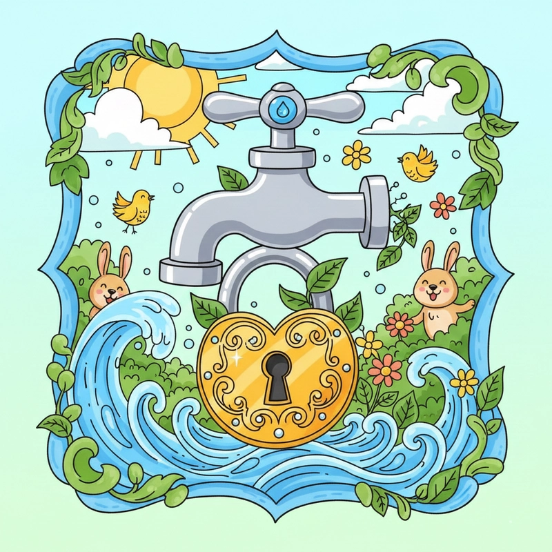 Ý tưởng vẽ tranh tiết kiệm nước đẹp