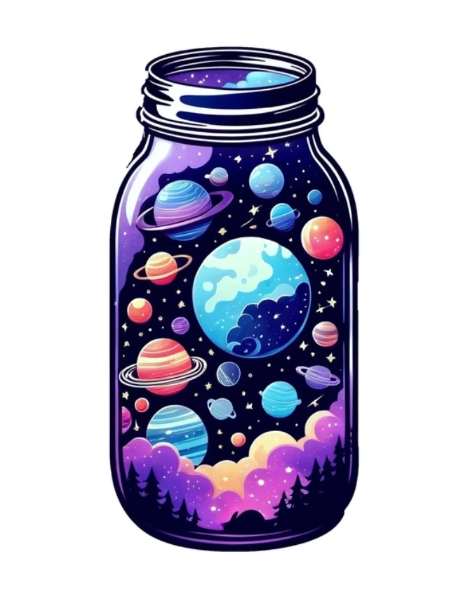 Galaxy sticker lung linh