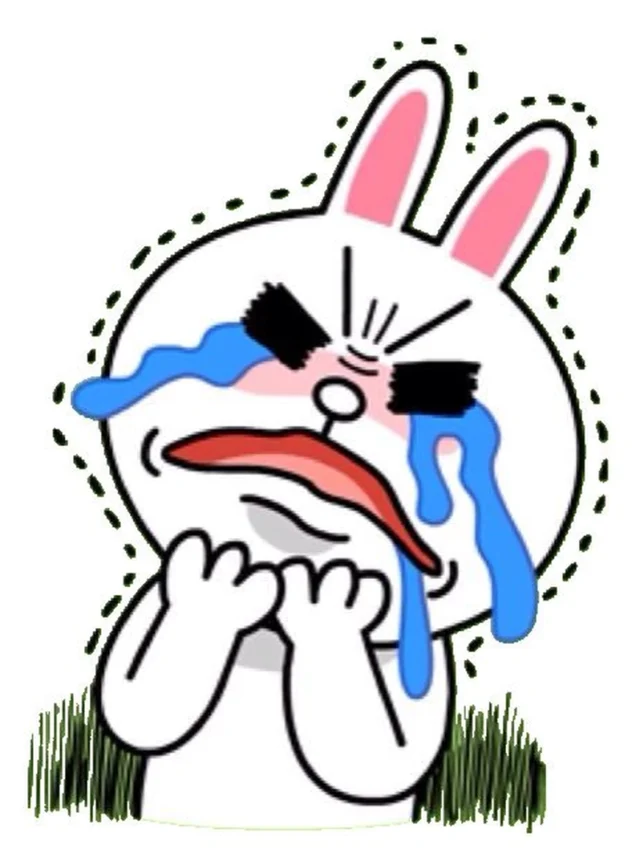 Sticker mặt buồn suy tư