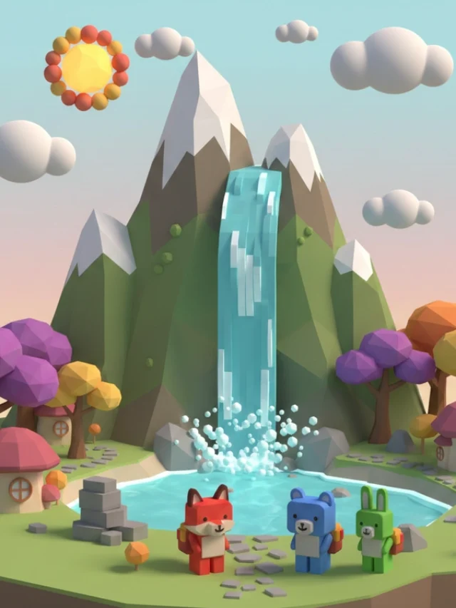 Tranh vẽ 3d thiên nhiên gần gũi