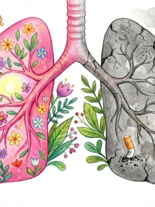 Tranh vẽ cấm hút thuốc lá mang tính cảnh báo