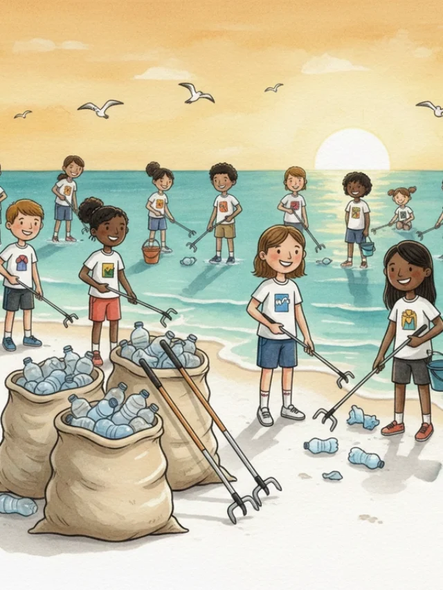 Tranh vẽ hoạt động vì cộng đồng lớp 4