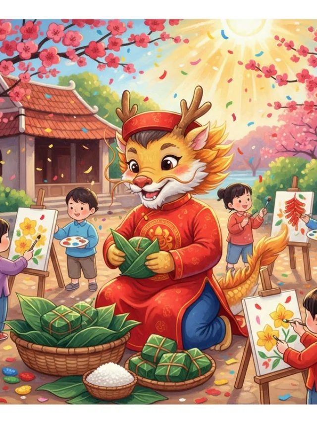 Tổng hợp 188+ ý tưởng vẽ tranh ngày Tết đơn giản mà ý nghĩa