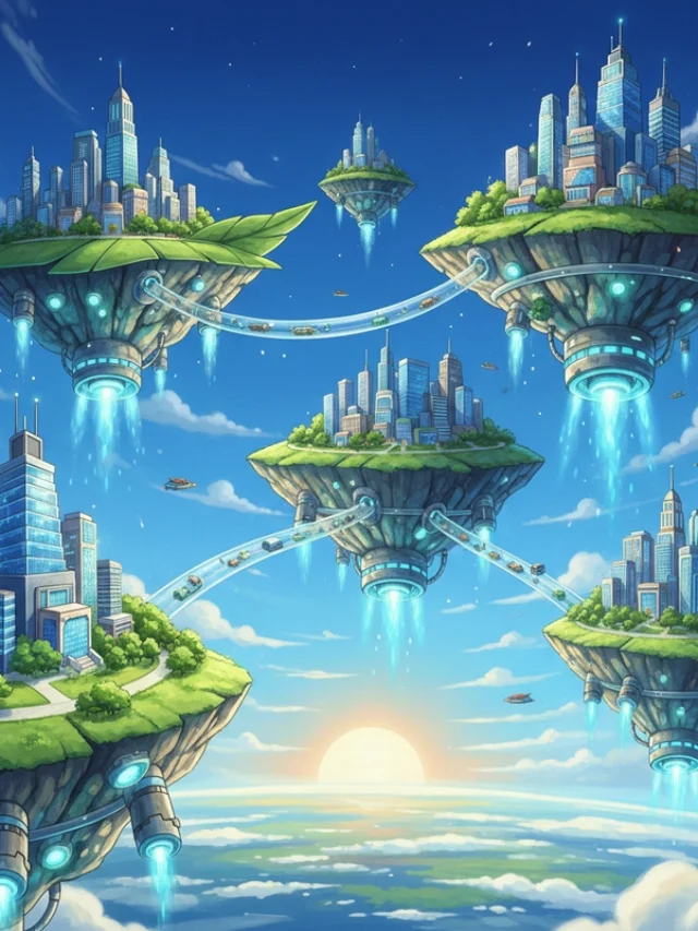 Tranh vẽ thành phố trong tương lai sáng tạo