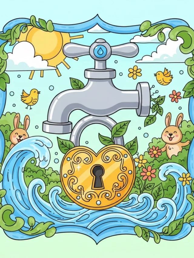 Ý tưởng vẽ tranh tiết kiệm nước đẹp