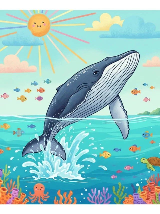 favicon tô màu cá voi lưng gù