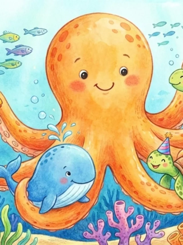 favicon tô màu sinh vật biển