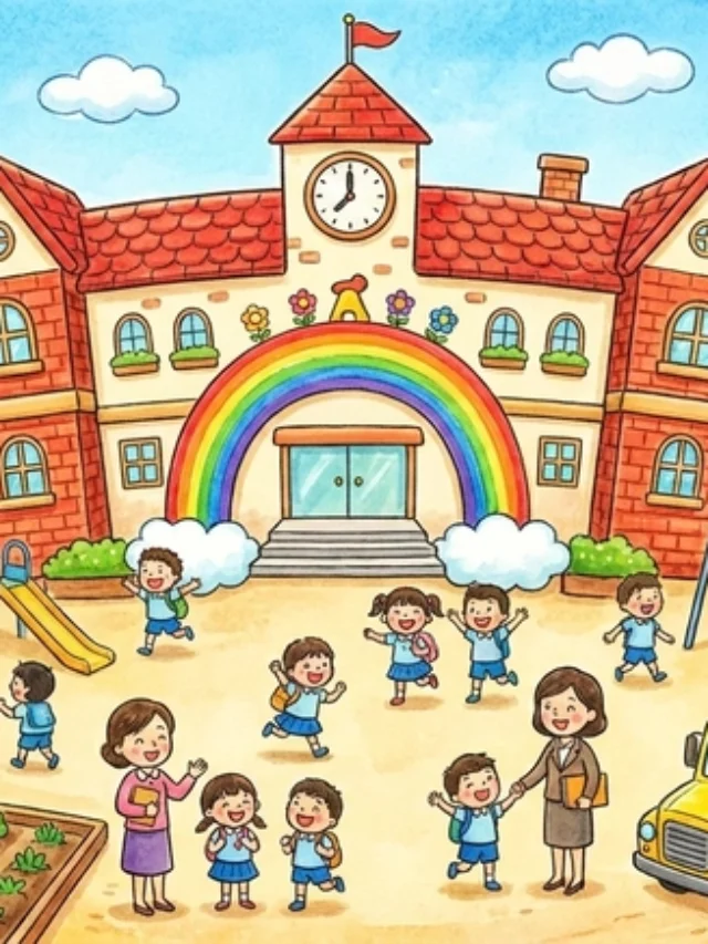 favicon tô màu trường tiểu học