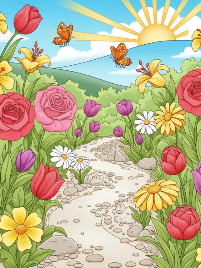 favicon tô màu vườn hoa