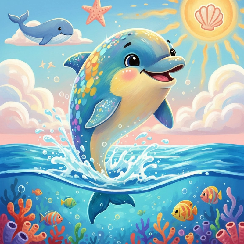 favicon tô màu cá heo