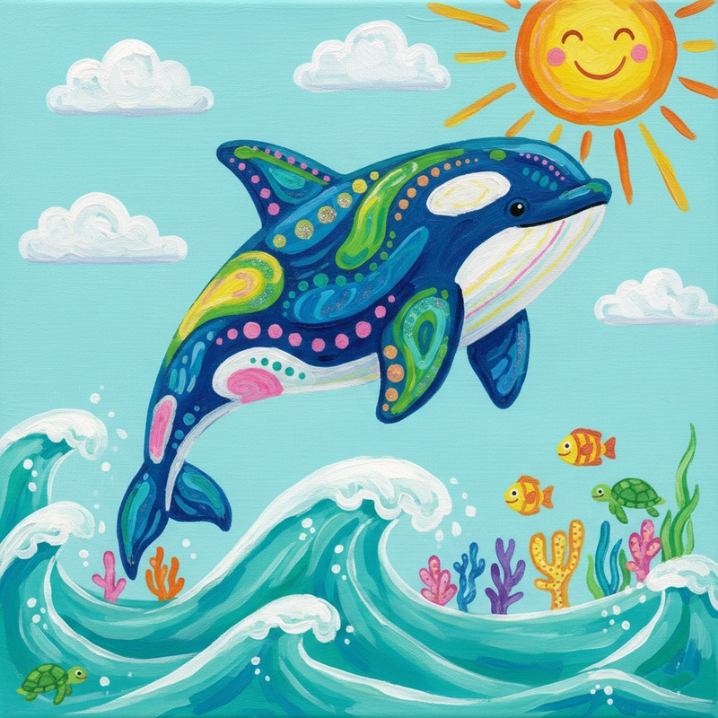 favicon tô màu cá voi sát thủ