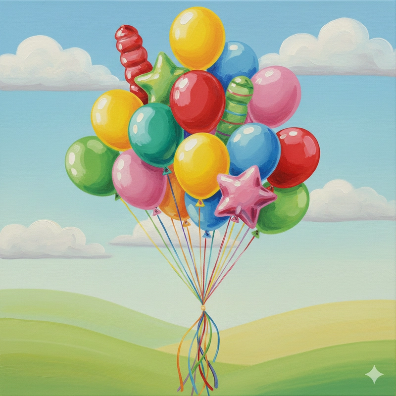 favicon tô màu chùm bóng bay