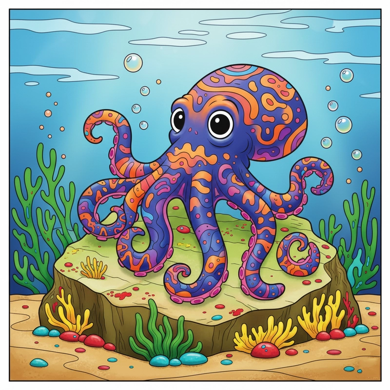 favicon tô màu con bạch tuộc