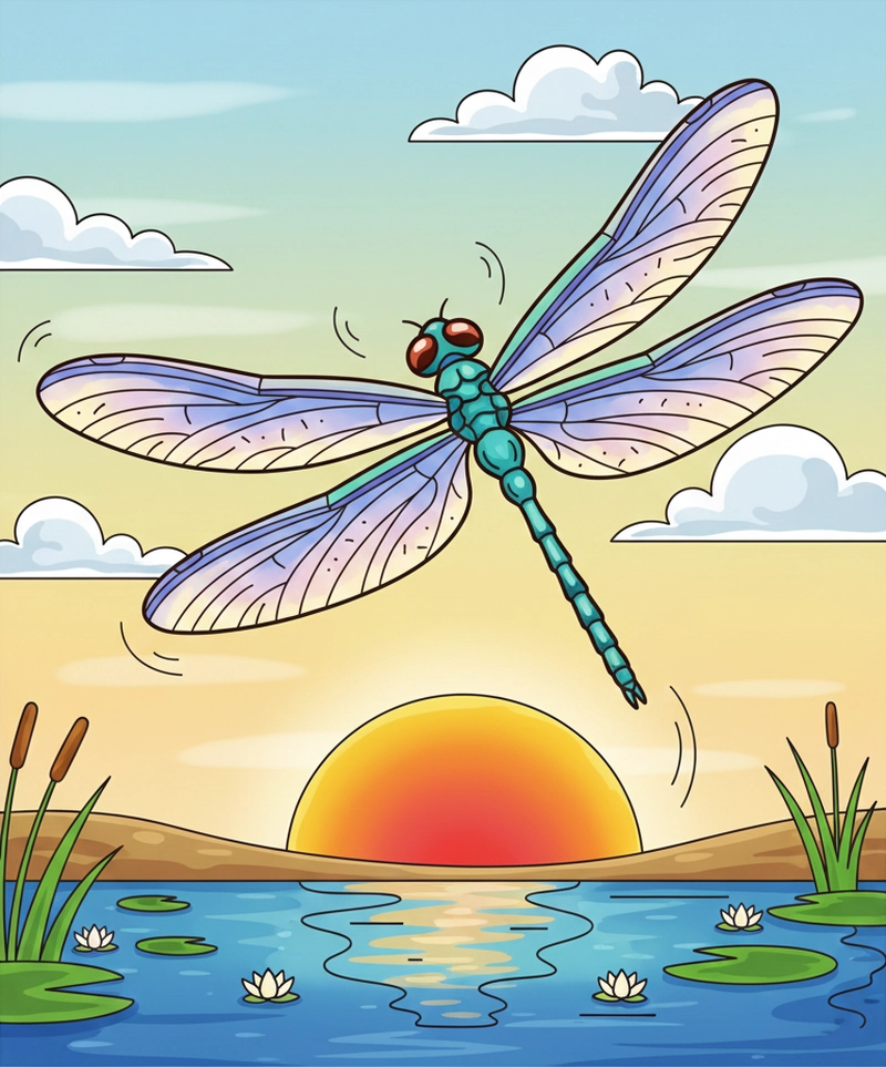 favicon tô màu con chuồn chuồn