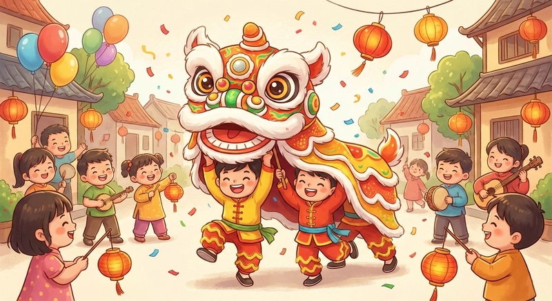 favicon tô màu múa lân