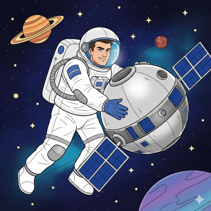 favicon tô màu phi hành gia