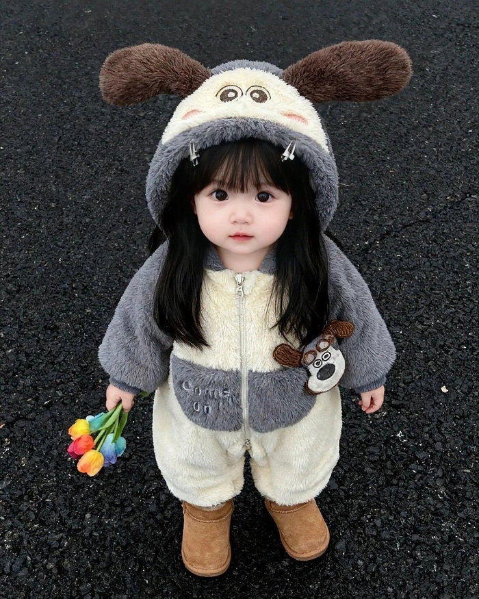 Ảnh em bé gái dễ thương tự nhiên