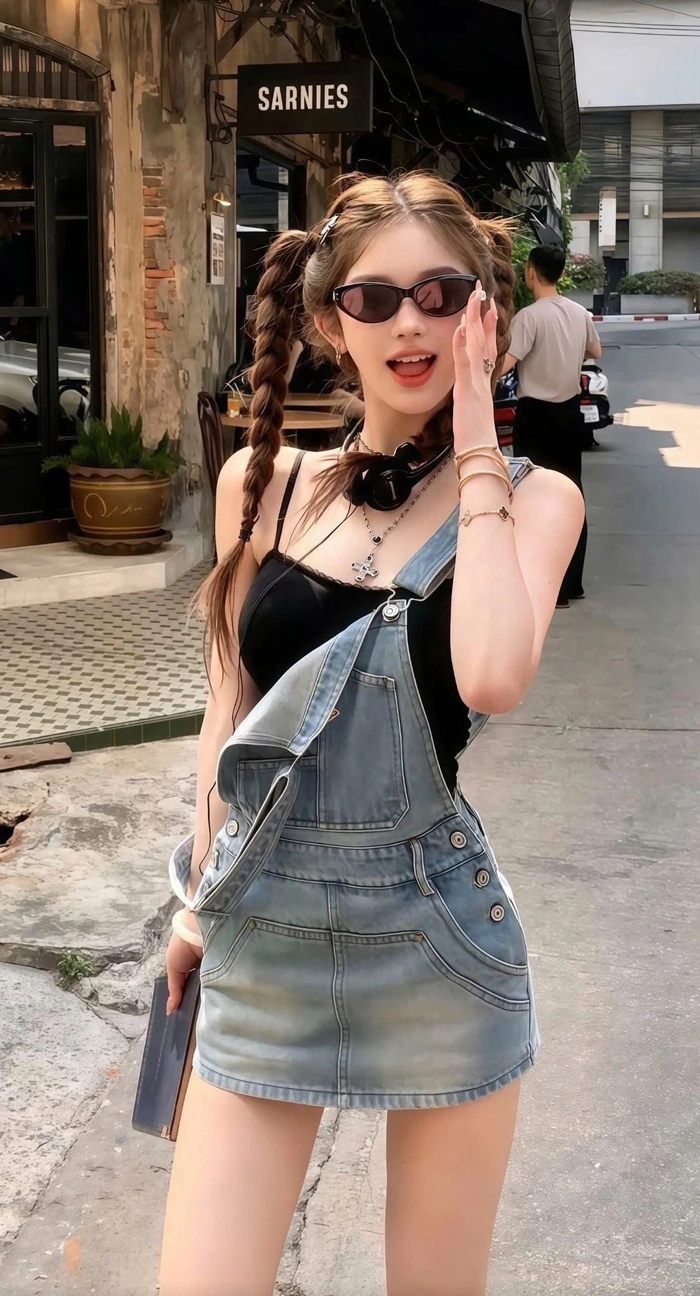 Ảnh gái xinh đeo kính vibe quyến rũ