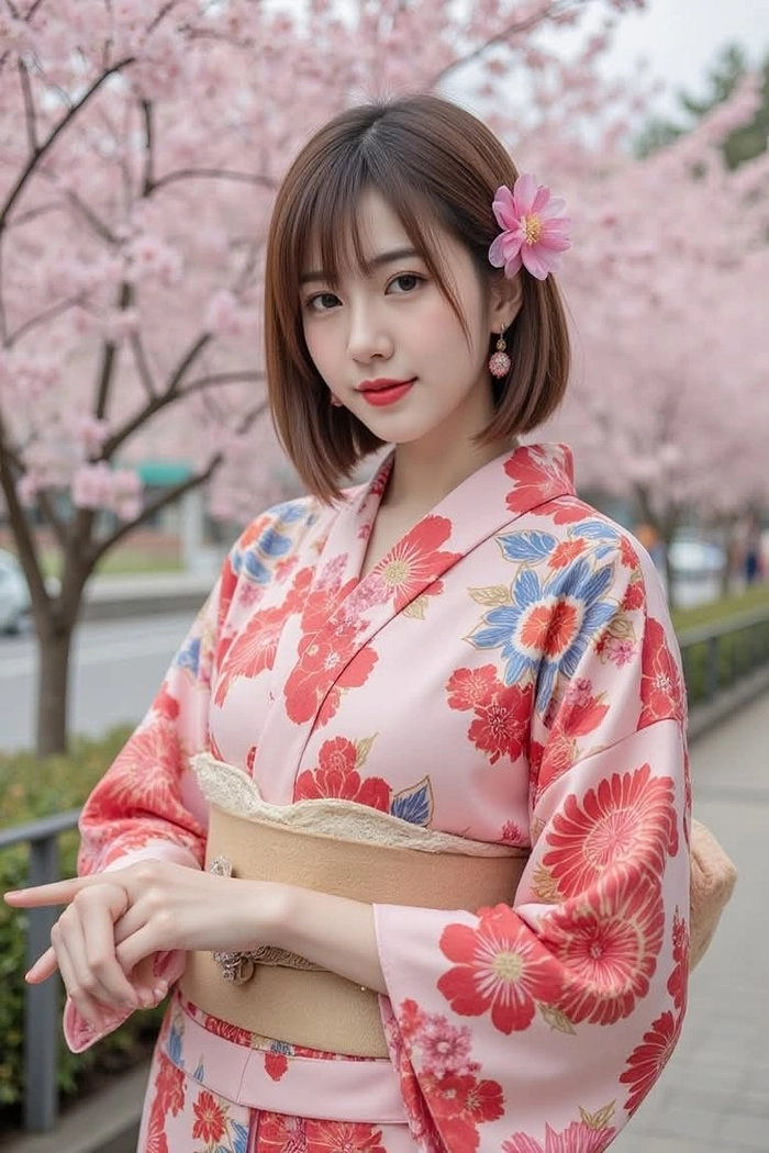 Ảnh girl mặc kimono cuốn hút