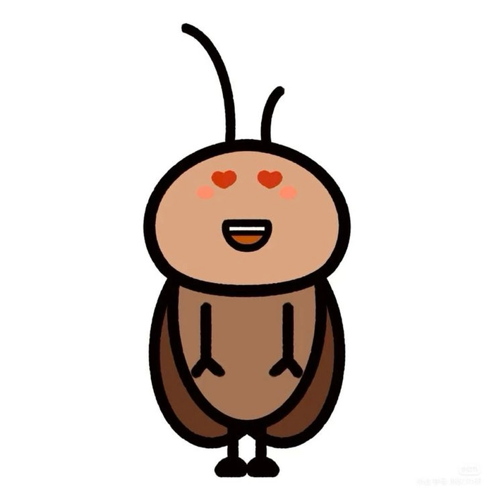 Ảnh sticker con gián cho bộ sưu tập nhãn dán