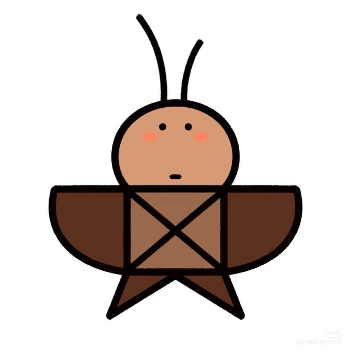 Ảnh sticker con gián mang cảm giác vui nhộn