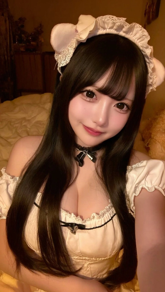 Gái đẹp mặc đồ hầu gái được quan tâm