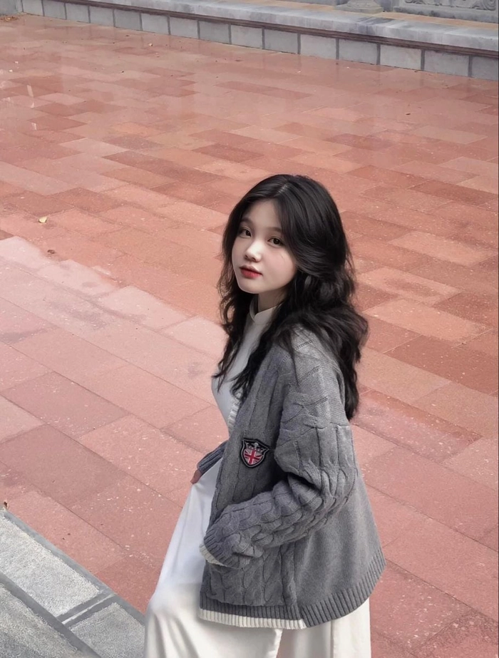 Hình ảnh gái xinh để mặt mộc