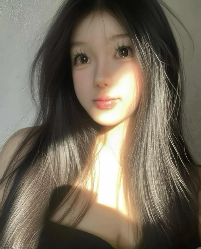 Hình gái xinh mặt mộc đời thường