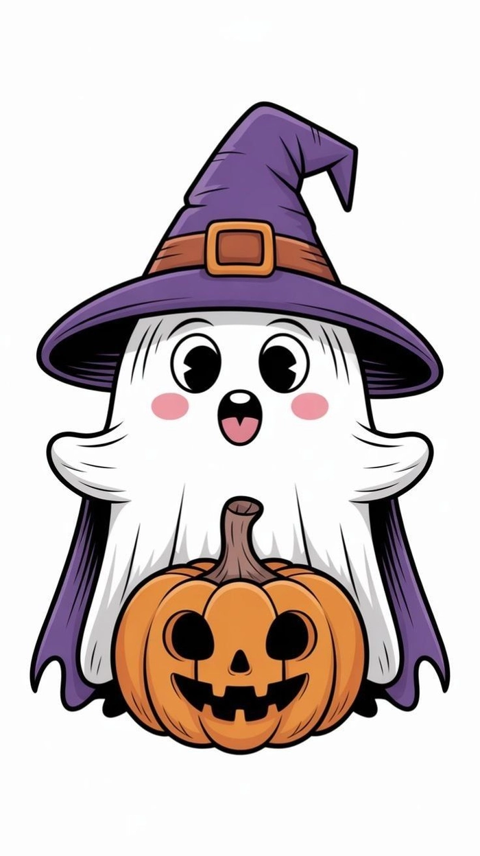 Hình sticker Halloween phong cách spooky