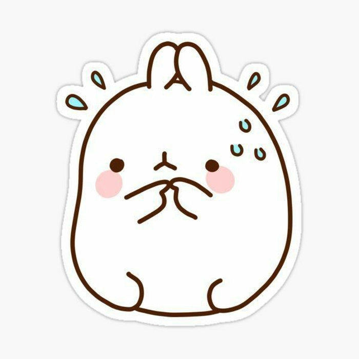 Molang sticker phong cách trẻ trung