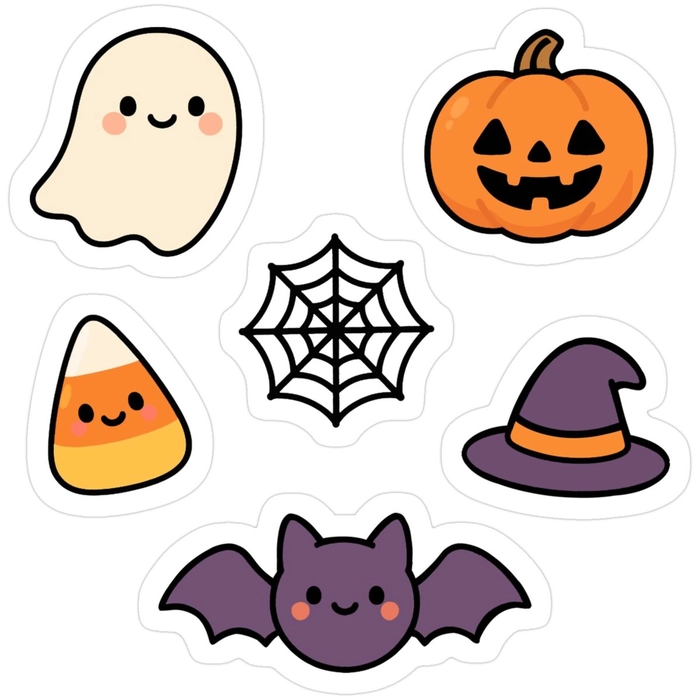 Sticker Halloween dùng cho ghi chú