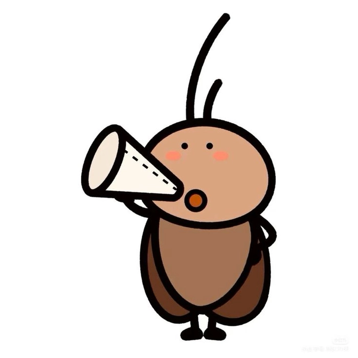 Sticker con gián cute dùng trong tin nhắn