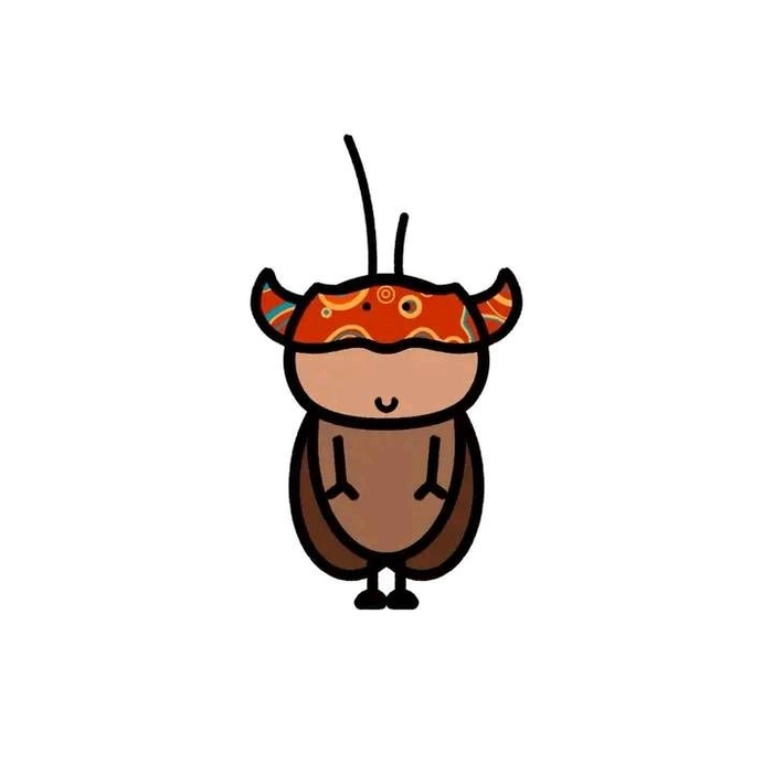 Sticker con gián ghép mặt theo trend