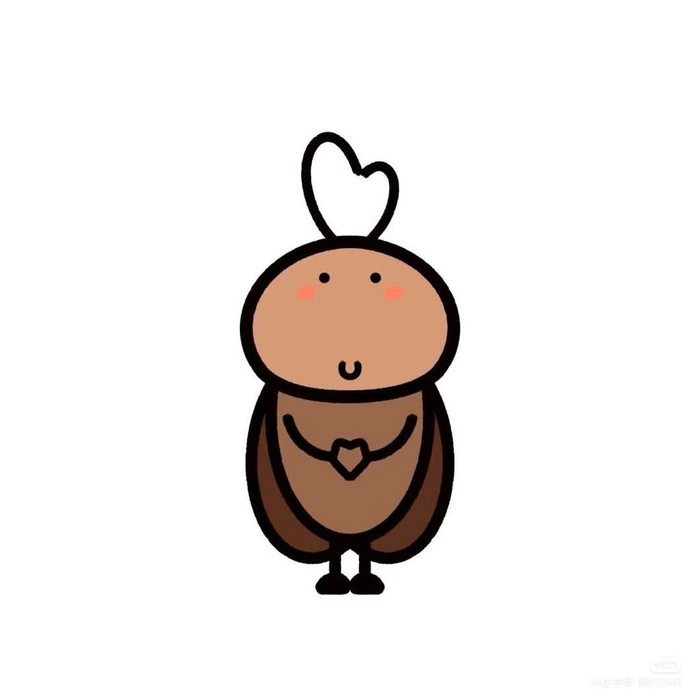 Sticker con gián ghép mặt vui nhộn