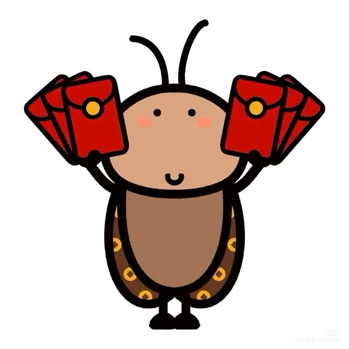 Sticker con gián phong cách vui nhộn