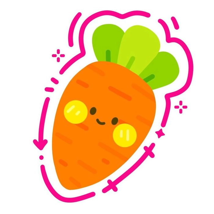 Sticker cute hình vẽ trái cây