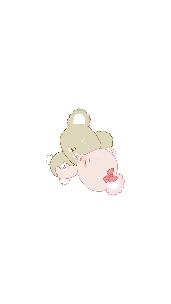 Sticker gấu dí nhau cho hội bạn thân