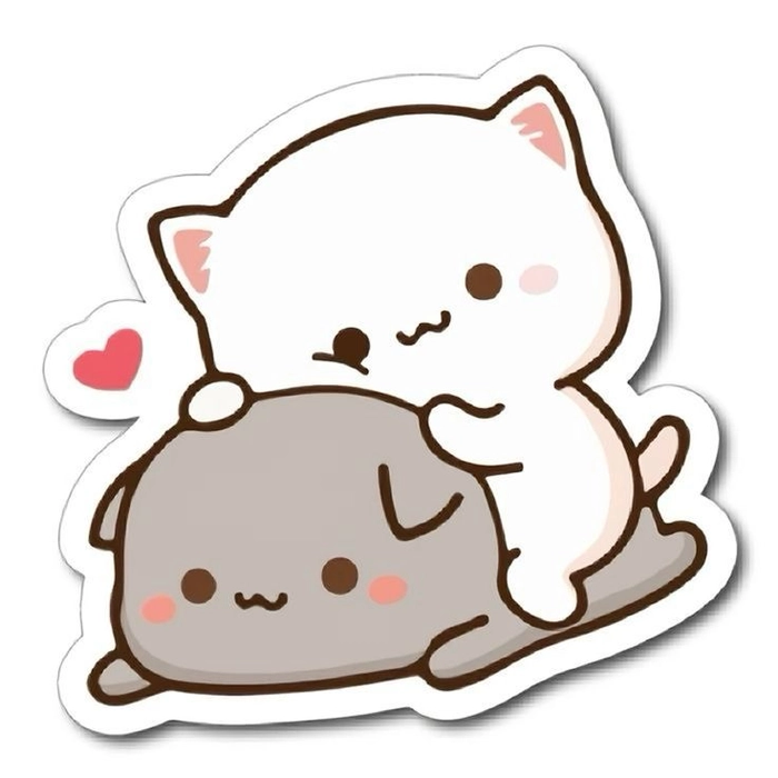 Sticker gấu dí nhau trên mess phổ biến