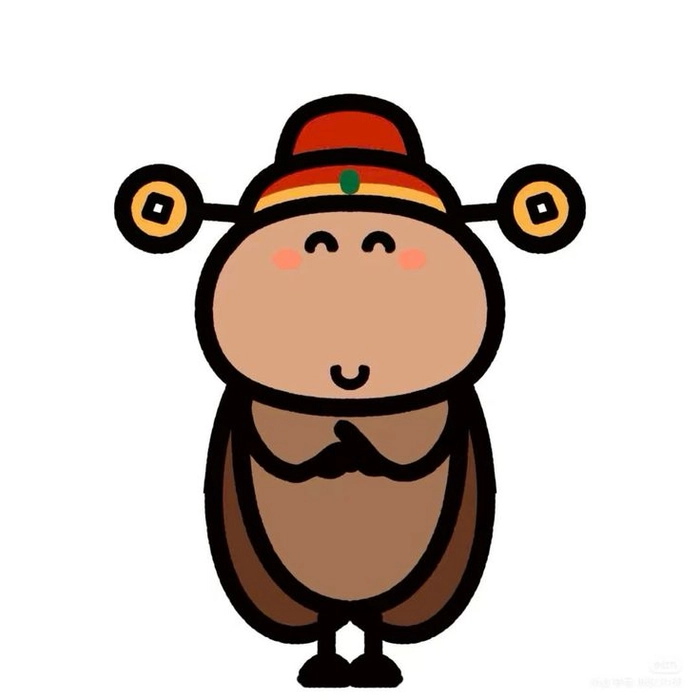 Sticker hình con gián phong cách dễ thương