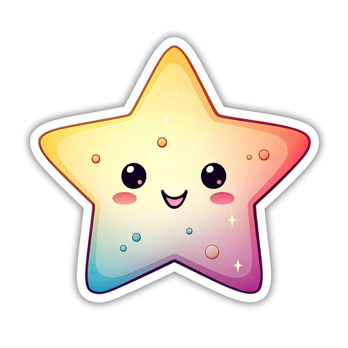 Sticker hình ngôi sao dùng cho planner