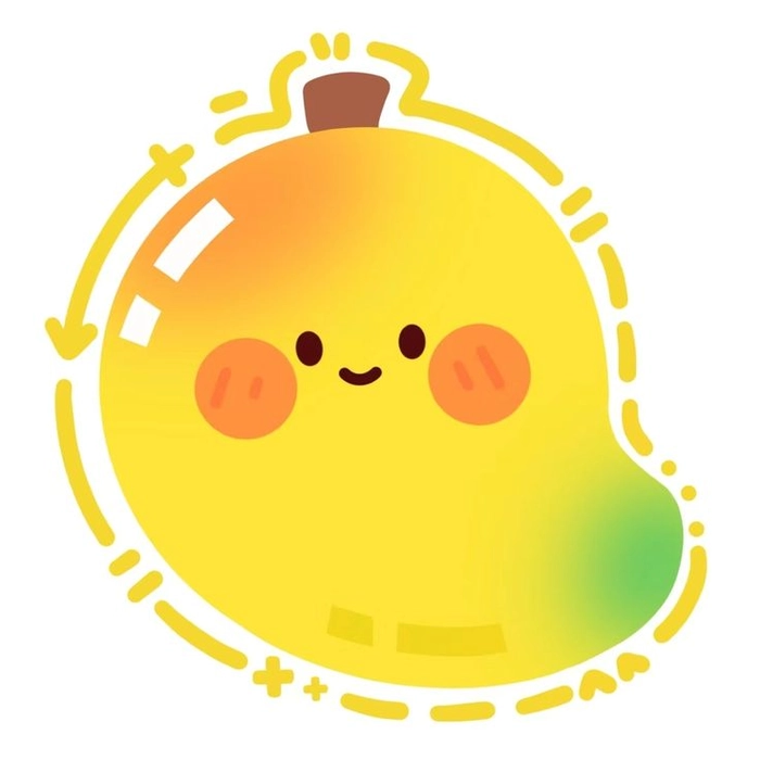 Sticker hình trái cây cute sinh động