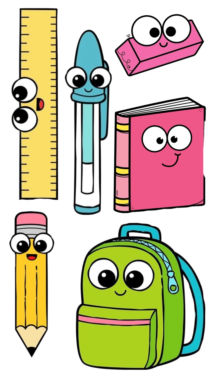 Sticker học tập cute cho không gian học tập