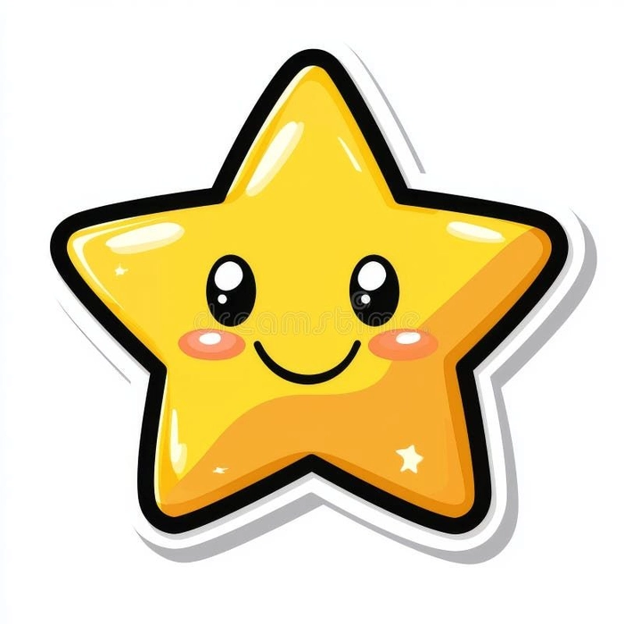 Sticker ngôi sao phong cách trẻ trung