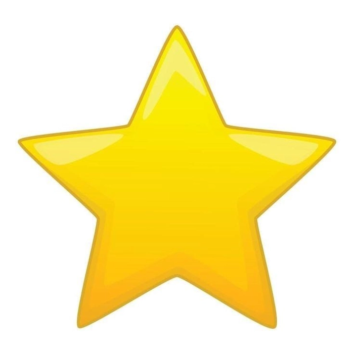 Sticker ngôi sao vàng làm nổi bật nội dung