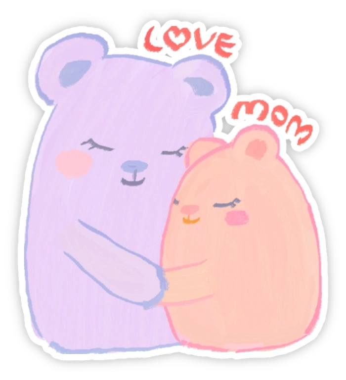 Sticker ôm người yêu ngọt ngào khi nhắn tin