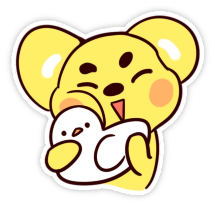 Sticker ôm nhau tạo cảm giác gần gũi