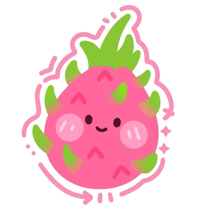 Sticker trái cây cute vui vẻ