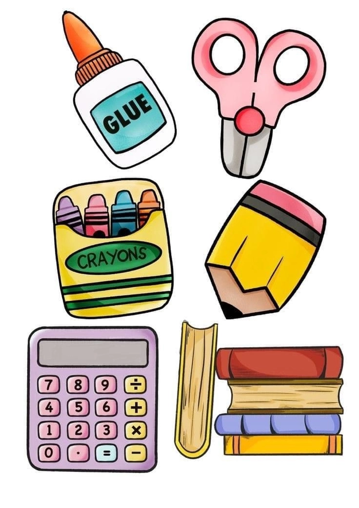 Sticker về học tập nhẹ nhàng, dễ thương